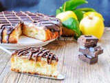 Melamangio torta di mele ricoperta di crema e cioccolato