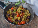 Melanzane olive e pinoli in padella contorno veloce