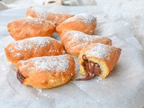 Mezzelune morbide alla nutella con poco burro