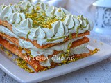 Millefoglie al pistacchio con mascarpone