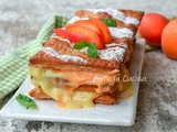 Millefoglie con crema e albicocche