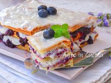 Millefoglie crema al latte e marmellata