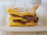 Millefoglie di chiacchiere alla nutella