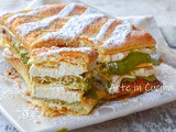 Millefoglie tiramisù e pistacchio