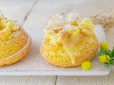 Mini mimose alla crema pasticcera