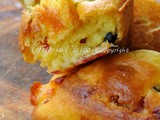 Mini plumcake salati con salame e olive