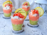 Mousse di avocado con carote e salmone