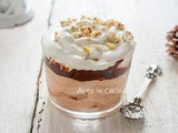 Mousse torrone e cioccolato dolce di Natale