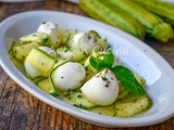 Mozzarella con zucchine antipasto o secondo freddo