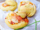 Muffin lievitati salati al prosciutto congelabili