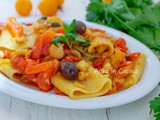 Paccheri con baccalà e peperoni