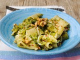 Paccheri con broccoli noci e mozzarella