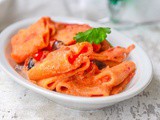 Paccheri con pomodori e ricotta