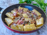 Paccheri funghi porcini e speck