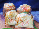 Panettoncini salati farciti al salmone e ricotta
