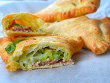 Panzerotti al forno speck e zucchine veloci