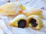 Panzerotti alla crema pasticcera e amarene