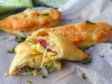 Panzerotti prosciutto e zucchine con sfoglia