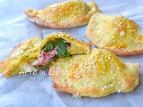 Panzerotti rucola e prosciutto al forno