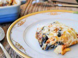 Parmigiana di patate e melanzane con besciamella