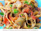 Pasta ai frutti di mare e carciofi