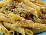 Pasta con carciofi cottura con il sacchetto