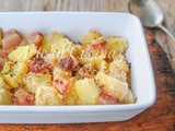 Patate con pancetta gratinate al forno ricetta facile