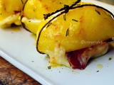 Patate ripiene con scamorza e bresaola al forno