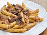 Penne con melanzane e tonno