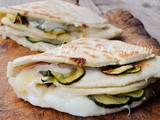 Piadina con zucchine stracchino e prosciutto