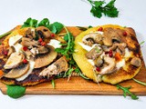 Pizzette di patate funghi e provola: ricetta veloce e golosa