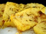 Polenta fritta con ricotta e timo