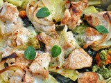 Pollo al forno con verdure ricetta light