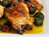 Pollo con olive e capperi a succhittu