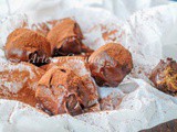 Praline al pandoro con nutella mandorle e cioccolato