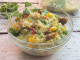 Riso in insalata con crema di zucchine