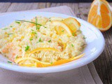 Risotto all’arancia e gamberetti ricetta facile