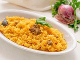 Risotto con carne e zafferano