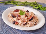 Risotto fichi e gorgonzola con speck