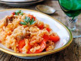 Risotto peperoni e salsiccia semplice e veloce