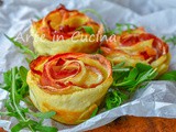 Rose di patate e speck con sfoglia 10 minuti