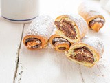 Rotolini di frolla alla nutella