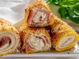 Rotolini di pane speck e feta in padella