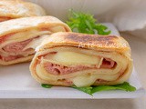 Rotolini di piadina al prosciutto