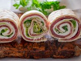 Rotolini di piadina speck e provola