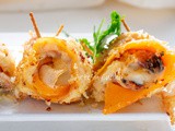 Rotolini di pollo con zucca e pancetta