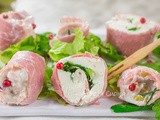 Rotolini di prosciutto cotto farciti senza cottura