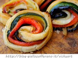 Rotolini di sfoglia con verdure grigliate finger food