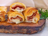 Rotolini di sfoglia mortadella e provola