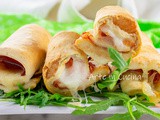 Rotolini speck e provola senza lievitazione